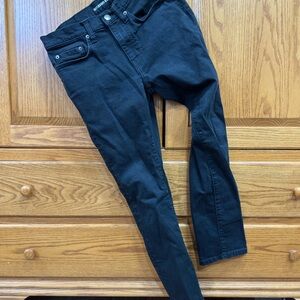 Amazon Essentials jeans mens size 28x28 skinny stretch denim black